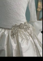 Christie Helene Custom Made Couture 3\4 Sleeve Stretch Lace Gown Georgina
