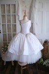 Christie Helene Custom Made Bead Applique Silk Gown Giselle