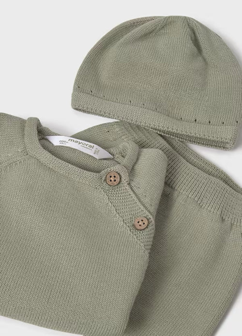Mayoral Baby Sage Knit Three Piece Outfit 9981