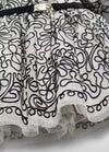 Abel & Lula Girls’ Black and White Embroidered Dress 5524