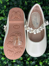 Girls MaryJane with Rhinstone Flower Strap S125