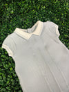 Dolce Goccia Boys' Blue Cotton Knit Romper