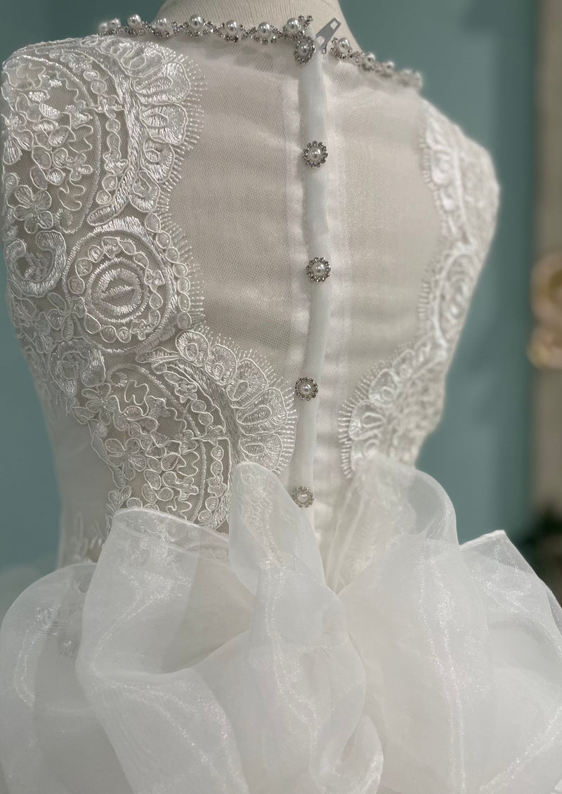 Christie Helene Custom Made  Lace Bodice Gown Tabitha