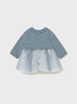 Mayoral Baby Girls’ Bluebelle Shimmer Knit Dress