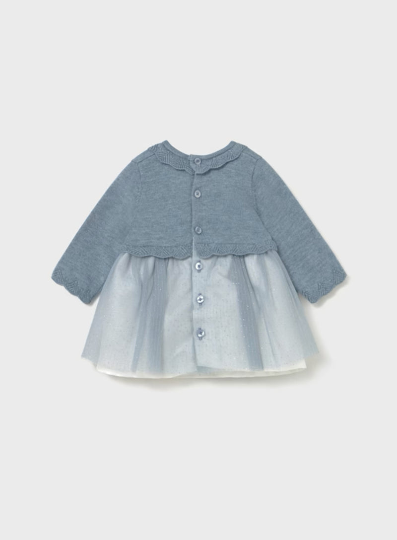 Mayoral Baby Girls’ Bluebelle Shimmer Knit Dress