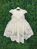 Pearl and Lace High Low Dress - X24320