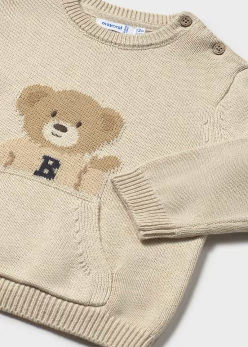 Mayoral Boys’ Bear Sweater and Chino Pant Set 2341