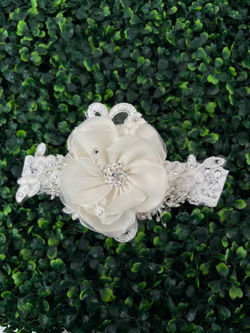 Accessories by Adriana Organza Flower Lace Headband