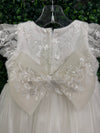 Nan & Jan Beaded Flower Lace Christening Gown - Eloise