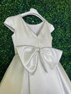 Sara’s Exclusive! Michelina Bimbi Mikado Rhinestone Communion Dress