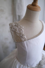 Christie Helene Custom Made Bead Applique Silk Gown Giselle