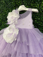 Dolce Bambini Lilac and Pearl Tulle Gown