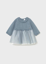 Mayoral Baby Girls’ Bluebelle Shimmer Knit Dress