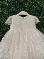 Teter Warm Floral Beaded Lace Baptism Dress - BS51
