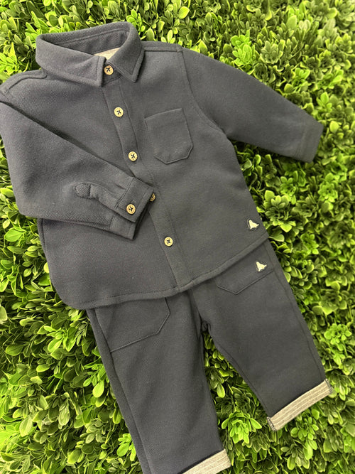Mayoral Boys’ Navy Polo and Jogger Set 2106