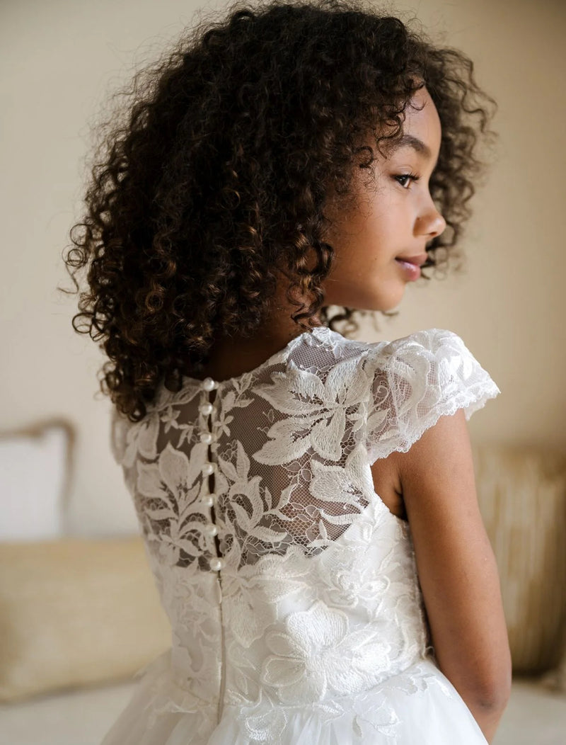 Teter Warm Floral Lace Bodie Gown MK02