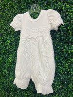Bebe Gabrielle Off White Crochet Changing Outfit 3836-2