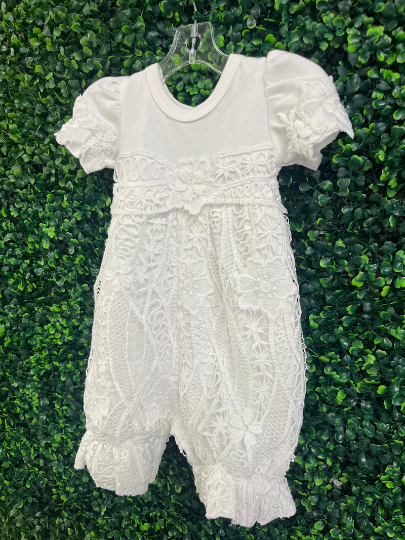 Bebe Gabrielle Off White Crochet Changing Outfit 3836-2
