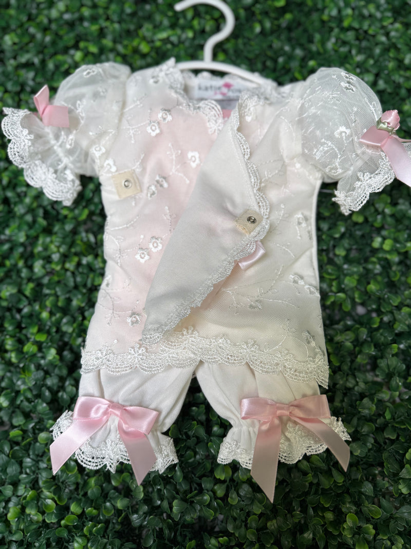 Katie Rose, Lace Rosette Four Piece Outfit Set