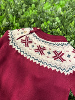 Martin Aranda Boys’ Red Knit Sweater and Corduroy 3 Piece Set