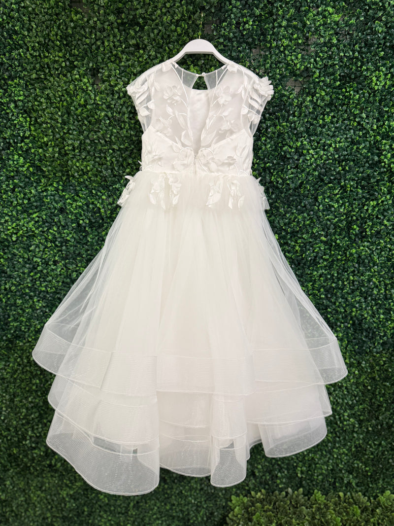 Teter Warm Cascading Petals Peplum Gown GS50