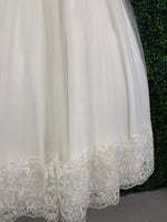 Nan & Jan Lace Cap Sleeve Communion Long Gown - Kelly