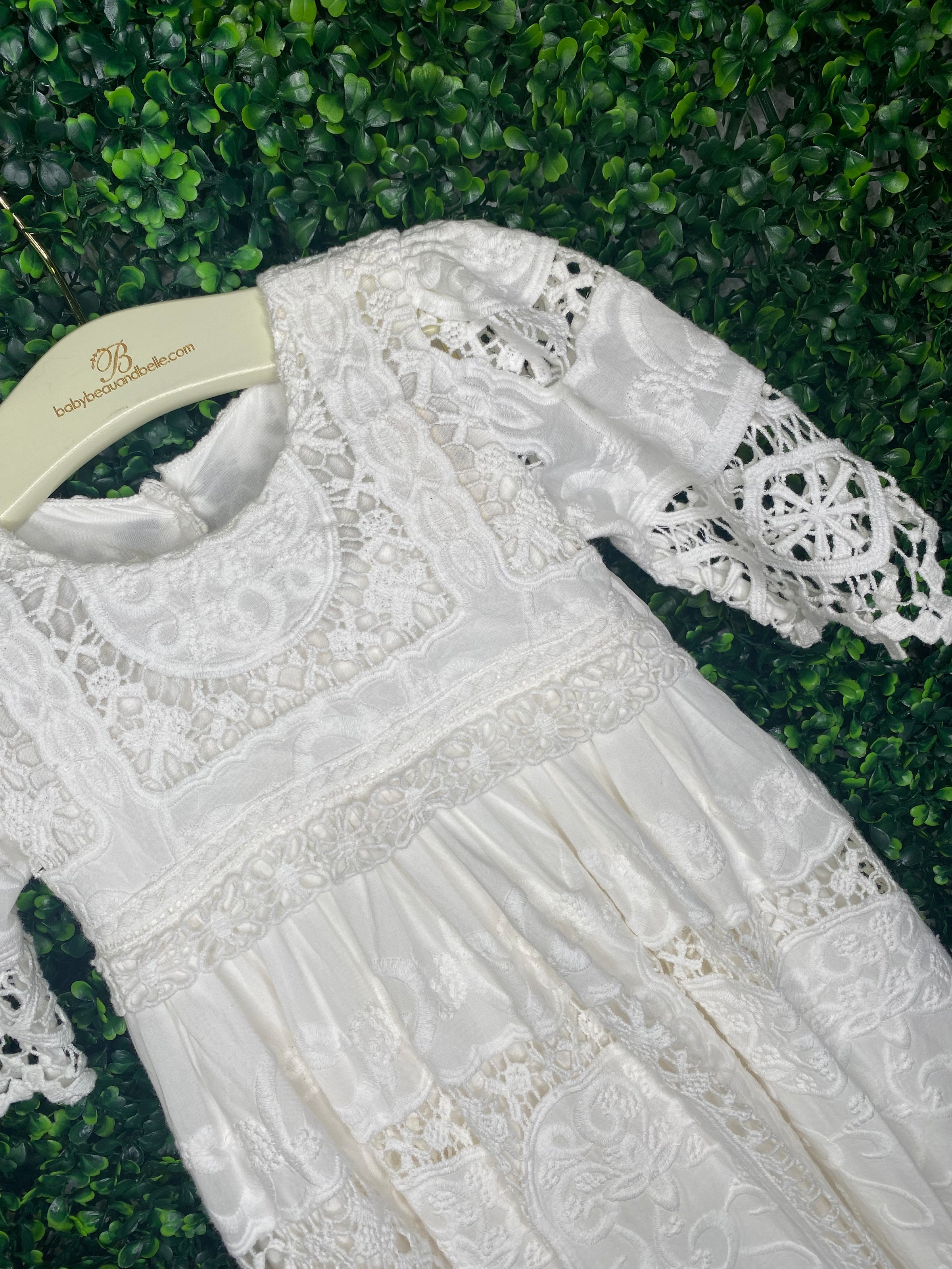 Baby Beau & Belle Girls Baptism All Lace Gown Adeline Baby Beau & Belle Girls Baptism All Lace Gown Adeline