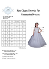 Sweetie Pie Lace Short Sleeve Lace Long Gown With Tiered Skirt - 4092 Size Chart