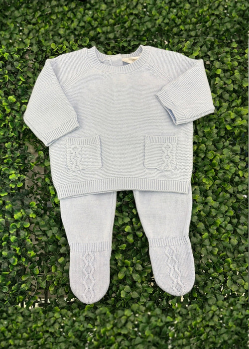Mayoral Boys’ 3 Piece Blue Knit Outfit 2564
