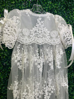 Piccolo Baccio Lace Christening Heirloom Coat