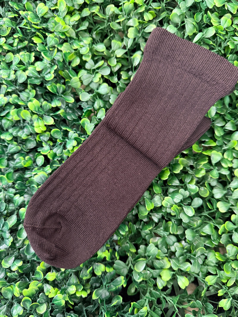Meia Pata Boys’ Cotton Dress Socks 4 / Brown