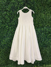 Teter Warm Satin Box Pleat Gown With Bow Back MK12