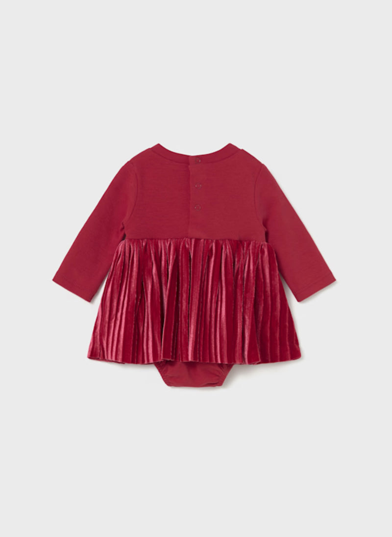 Mayoral Baby Girls’ Velvet Gathered Dress 2812
