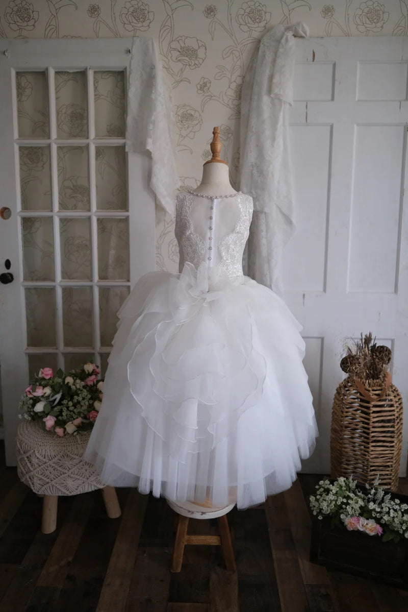 Christie Helene Tiered Organza Skirt Tabitha