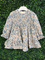 Mayoral Girls’ Floral Velvet Dress - 2909