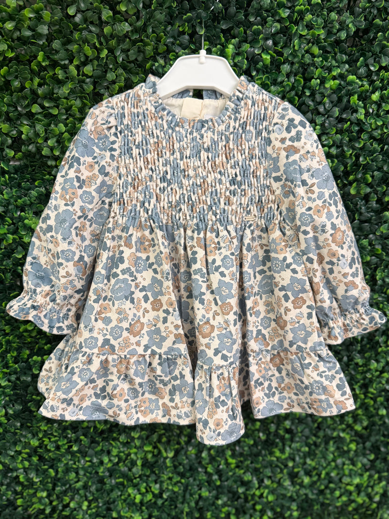 Mayoral Girls’ Floral Velvet Dress - 2909