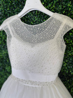 Michelina Bimbi Bolero Communion Dress with Shimmer Detail J4201