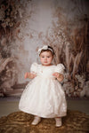 Piccolo Bacio Girls’ Daniela Short Christening Gown