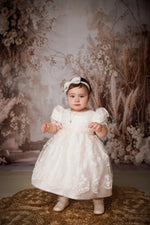 Piccolo Bacio Girls’ Daniela Short Christening Gown
