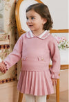 Abel & Lula Rose Pleated Knit Skirt Set 5516