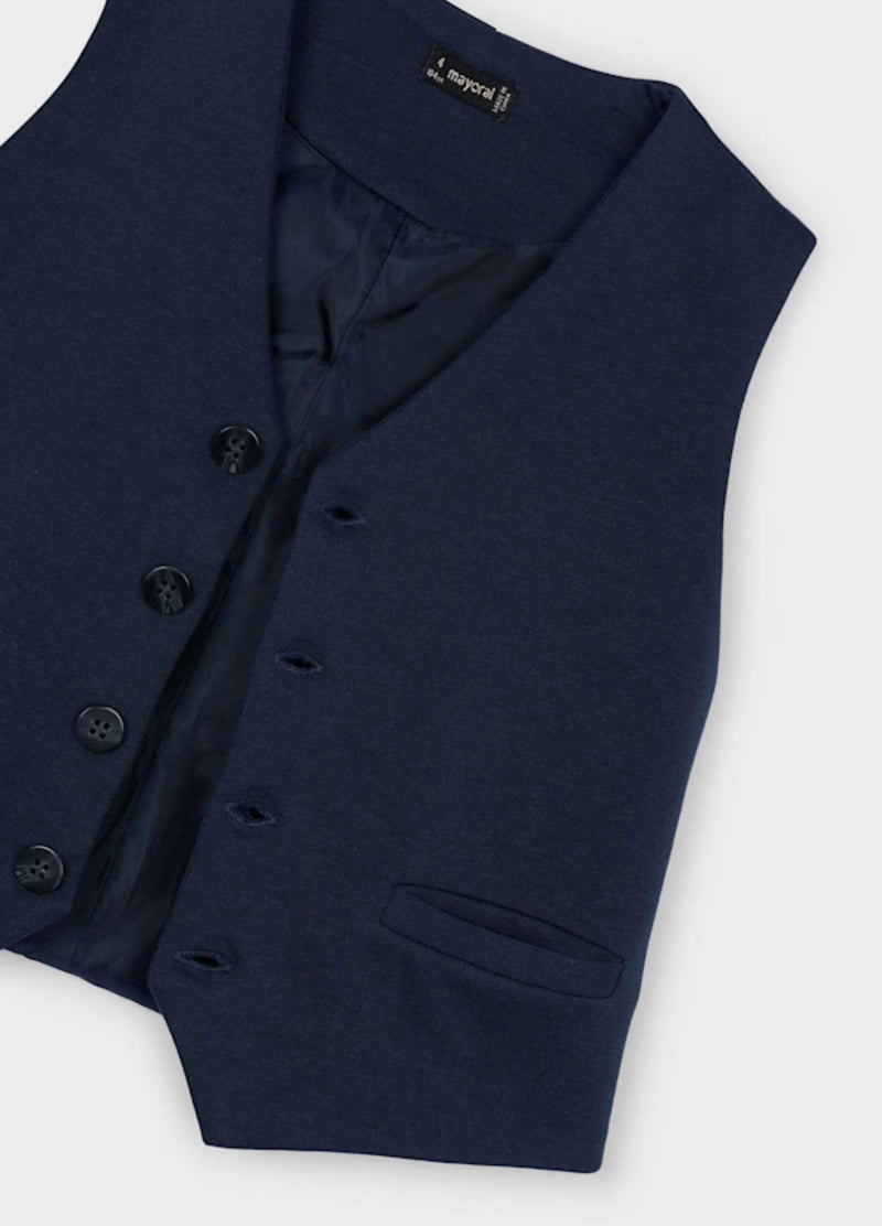 Mayoral Boys’ Navy 3 Piece Vest Set 4129