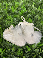 Piccolo Bacio Mila Metallic Lace Christening Gown