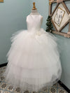 Piccolo Bacio Couture Mikado Tulle Tiered Gown Joan