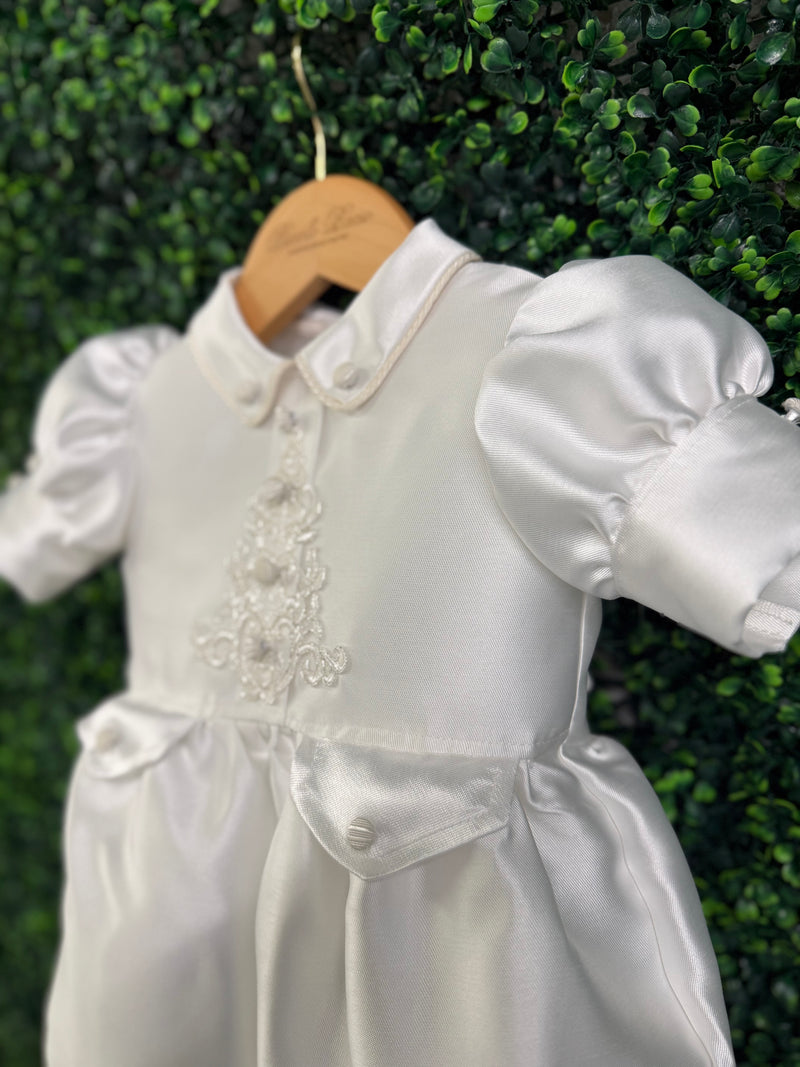 Piccolo Bacio Boys' Regal Lace Massimo Romper