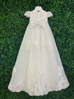 Princess Daliana Floral Lace Appliqué Cathedral Length Dress -Z24338