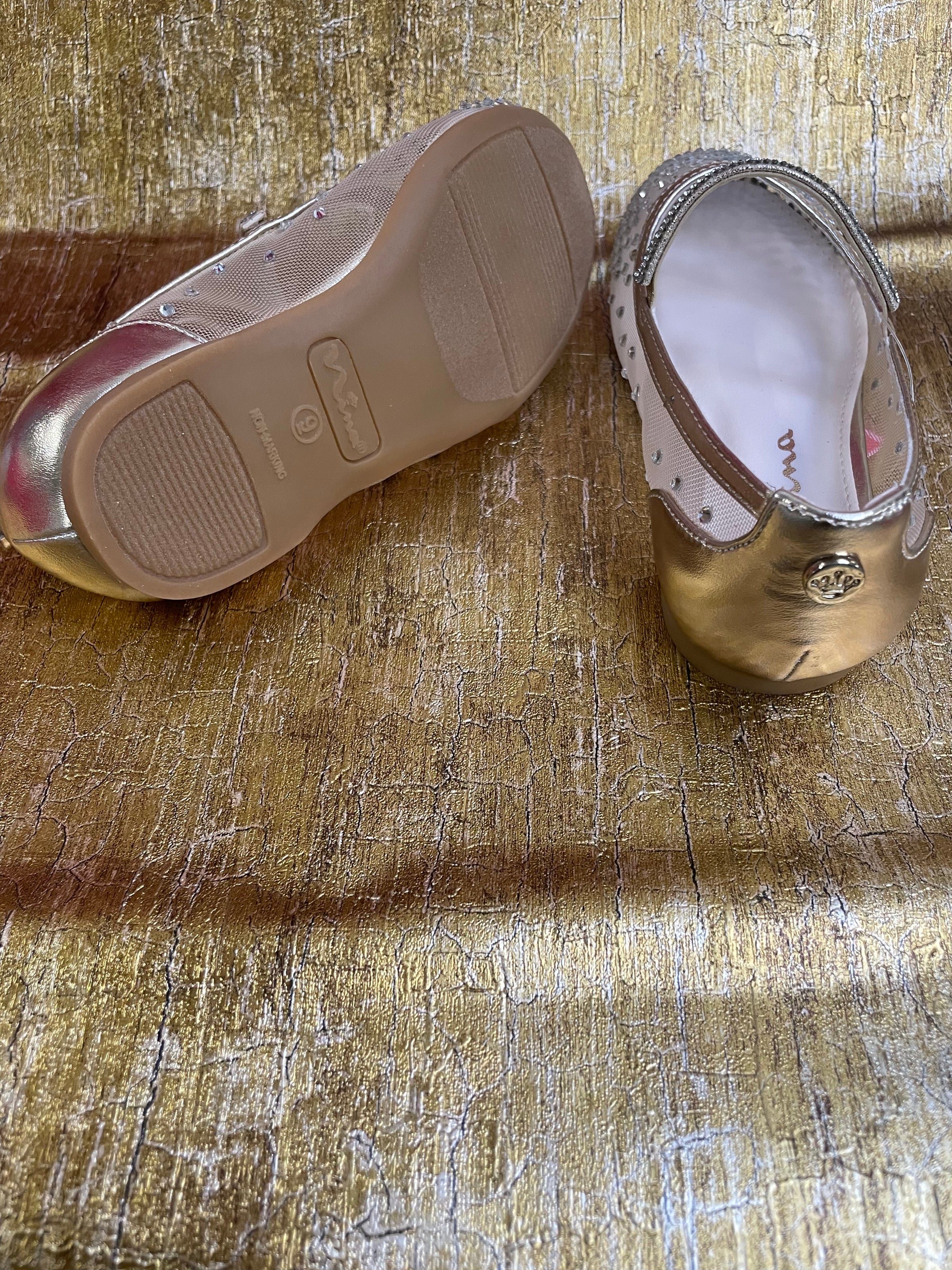 Nina Kids Youth Girls Kira Ballet Flats, Gold, 2M Big Kid Nina Kids Youth Girls Kira Ballet Flats, Gold, 2M Big Kid