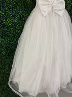 Nan & Jan Lace Communion Dress with beaded Flower - Eloise