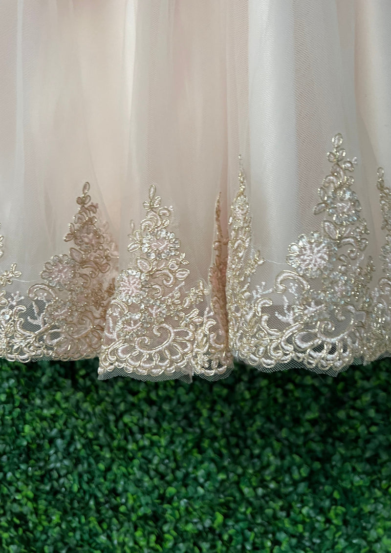 Tip Top Rose Gold Lace and Tulle Dress 7030 Sara's Children's Boutique Tip Top Rose Gold Lace and Tulle Dress 7030 Sara's Children's Boutique