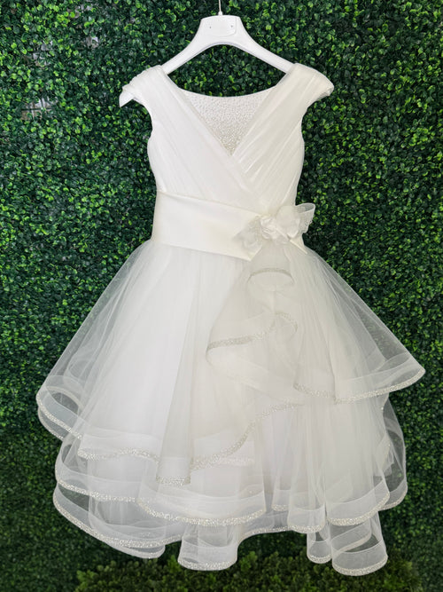 Michelina Bimbi Tiered Shimmer Gown J4213