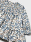 Mayoral Girls’ Floral Velvet Dress - 2909